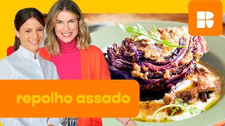 Repolho assado com ragu de cogumelos  Rita Lobo  Cozinha Pratica [upl. by Devonne344]