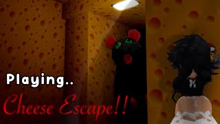 Playing Cheese Escape🐷 full chapter 1 I’ll do a 2 part for 2 chapter 3 [upl. by Ibrahim]