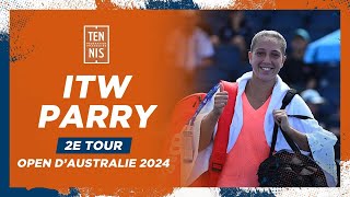 🎙 Diane Parry au 3e tour de lOpen dAustralie   FFT [upl. by Hein867]