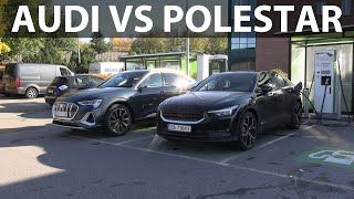 Race between Polestar 2 and etron 55 Sportback feat KrisRifa [upl. by Sacks]