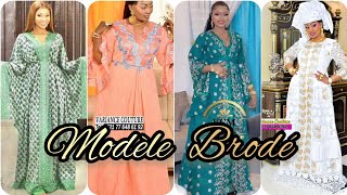 2024 Nouvelle Tendance Model Voile Brodé Femme Africain [upl. by Gerard647]