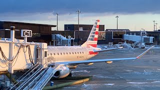 AA4539 Baltimore BWI  New York JFK  Snowy Full Flight  American Eagle  Embraer E175LR [upl. by Consalve]