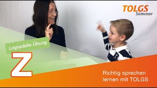 Logopädie Übung für Kinder – Lautbildung Z [upl. by Haniraz]