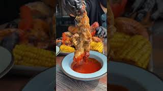 Incredible Big Lobster  A Meat Lovers Dream 🦞🔥 seafood lobster seafoodrecipes [upl. by Asirem]