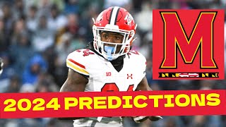 Maryland Football 2024 Predictions [upl. by Eanod]