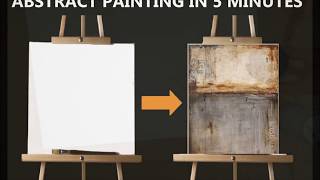 DIY 5 minutes abstrac painting quadro astratto [upl. by Gustafson]