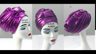 Trending DIY Half body pleated Turban with loop [upl. by Ruthann193]