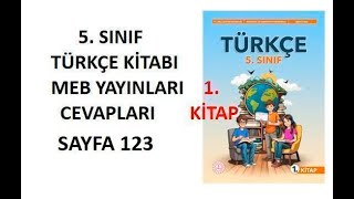 5 Sınıf Türkçe Ders Kitabı Cevapları Sayfa 123 Meb Yayınları 20242025 [upl. by Sucrad]