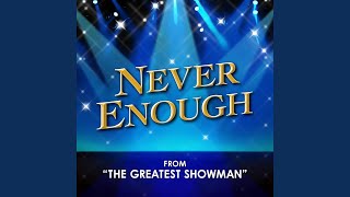 Never Enough From quotThe Greatest Showmanquot Karaoke Instrumental [upl. by Del]