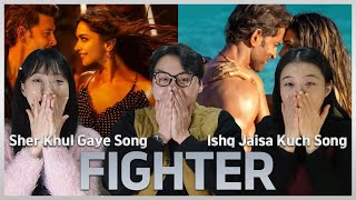 SUBKorea Actor amp Actress React to Fighter Ishq Jaisa Kuch Sher Khul Gaye Song  Hrithik  Deepika [upl. by Assira911]