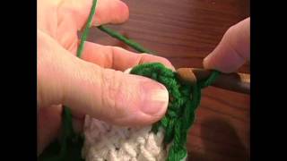 Entrelac Crochet Blanket Part 17 corner 2 [upl. by Bremer]