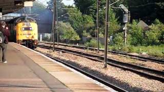 55022 ROARS through peterborough on the capital deltic railtour [upl. by Mercola276]