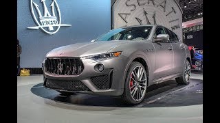 2018 New York Auto Show  2019 Maserati Levante Trofeo Unveiling [upl. by Thisbe]