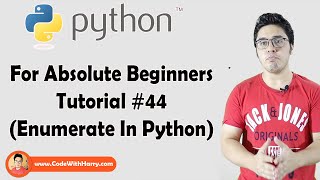 Enumerate Function  Python Tutorials For Absolute Beginners In Hindi 44 [upl. by Ahsiryt]