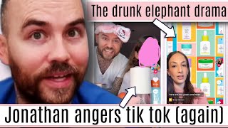 Jonathan Joly Sacconejolys ANGERS TikTok in latest upload 🔥 The Drunk Elephant drama [upl. by Etnahsa]