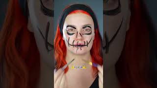 Scary Skull Makeup Transformation  Halloween Makeup Trend with Safe Halloween Contact Lenses [upl. by Mungovan]