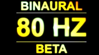 Pure 80hz Binaural Beats 🔊  8d  Beta Waves [upl. by Tdnaltroc]