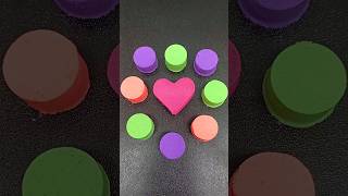 Asmr forms love with sand and colorful circles of sand [upl. by Annayd]