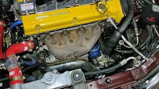 Installing K20 coil plug 4G93 GSR Turbo Part 2 [upl. by Notyap]