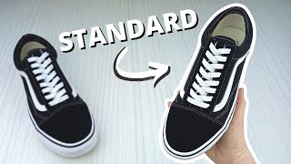 HOW TO LACE VANS STANDARD Way [upl. by Alios]