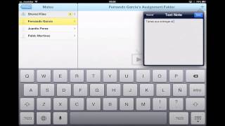 Flujo de trabajo entre iPad de la clase con Showbie [upl. by Lennor]