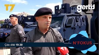 Policia e Kosovës tregon muskujt para qytetarëve në shesh për 24 vjetorin  NFOKUS  T7 [upl. by Sammer]