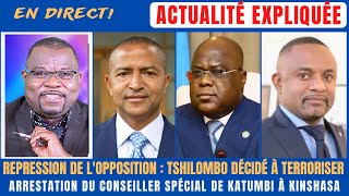 ACTU EXPLIQUÉE 3005  TSHILOMBO LAPPRENTI DICTATEUR CRÉE LA TERREUR  UN PROCHE DE KATUMBI ARRÊTÉ [upl. by Anahs]