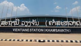 Train Station in Vientiane Laos [upl. by Irmo33]