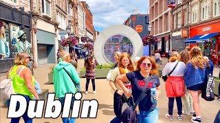 Dublin City Centre July 2024  Dublin Ireland walking tour  4k UHD 60fps [upl. by Ailongam]