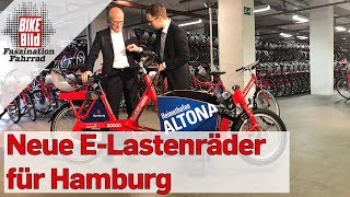 Das neue ELastenrad von Stadtrad Hamburg [upl. by Annyrb]