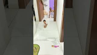 Ribhu’s First Crawl🤗 happykidssongs songsforchildren happykidsnurseryrhymes babysongs [upl. by Trahern]