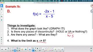 12 Finding Limits Graphically amp Numerically [upl. by Robinetta]