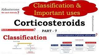 Corticosteroids Part 7  Clssification  Important Uses  Dexamethasone  Prednisolone  Cortisone [upl. by Jez425]