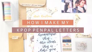 ✉️ how i make my kpop penpal letters [upl. by Anigue]