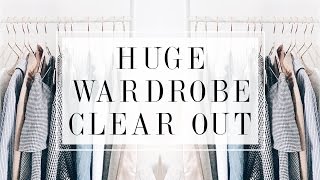 HUGE WARDROBE CLEAR OUT amp DECLUTTER  I Covet Thee [upl. by Gunter]