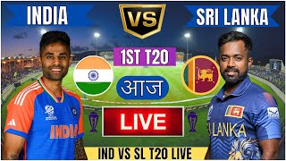 Live IND Vs SL Match Score  Live Cricket Match Today IND vs SL 1st T20 live 1st innings livescore [upl. by Aicilas]