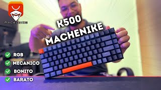 MELHOR TECLADO MECANICO CUSTO BENEFICIO DO ALIEXPRESS INCRIVEL K500 MECHANIKE [upl. by Aniraad]