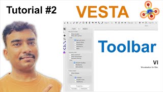 Introduction to Toolbar of VESTA software Tutorial 2 [upl. by Auhsot]