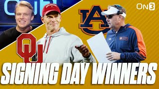 National Signing Day WINNERS  Auburn Hugh Freeze ATTACK MODE  Oklahoma Sooners SEC Trenches [upl. by Norab]