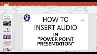 HOW TO INSERT AUDIO IN ppt  HOW TO PLAY AUDIO ACROSS THE SLIDES IN ppt [upl. by Theodore]