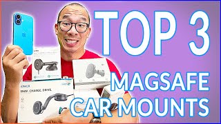 Top 3 MagSafe Qi2 Car Mounts For The iPhone 16 [upl. by Yeneffit]