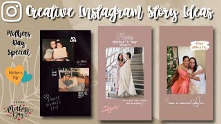 Creative Instagram Story Ideas Mothers Day Edition  IG story Ideas for Mothers Day ✨ [upl. by Ahsenit]