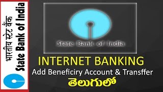 SBI Internet Banking  Add Benificiry Account amp Transfer SBI to SBH In Telugu [upl. by Bronnie407]