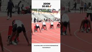 200m 2065sec🚀 200m national athletics championship 2024 youtube shorts [upl. by Letsirk]