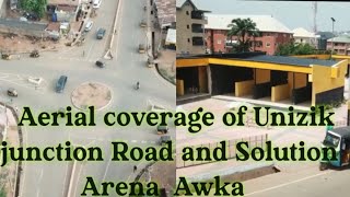 Aerial coverage of Unizik junction road Dualization and Club road Awka [upl. by Trammel]