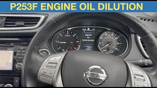 P253F Engine Oil Dilution Fault 16 DCI 2017 Nissan Trail P2002 [upl. by Annayak]