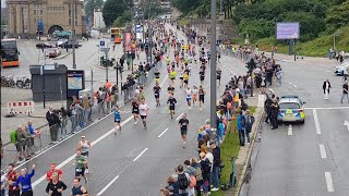 Hamburg Halbmarathon hella 30062024 Landungsbrücken [upl. by Ailet]