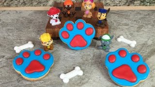 Paw Print Cookies PAW PATROLHow To [upl. by Colwin346]