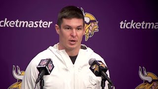 Vikings QB Nick Mullens reacts after loss to Lions [upl. by Nwahsirhc]