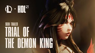 Trial of the Demon King  Immortalized Legend Ahri Skin Trailer  League of Legends [upl. by Lika]